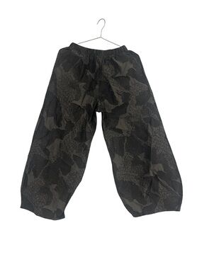 bryn Walker Black Textured Wide Leg Pants